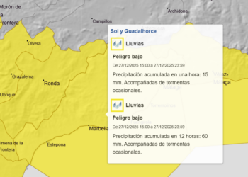 Alerta amarilla para el sábado: la Aemet también avisa por viento y fenómenos costeros