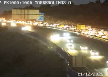 Un accidente en la AP-7 por Torremolinos genera hasta 4 kilómetros de retenciones a primera hora