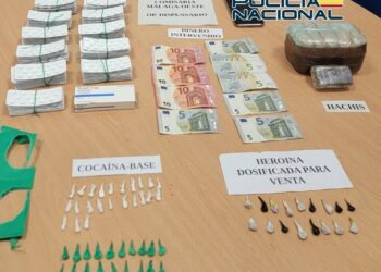 Desarticulado un inmueble en el distrito norte de Málaga que acogía un dispensario de sustancias estupefacientes