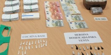 Desarticulado un inmueble en el distrito norte de Málaga que acogía un dispensario de sustancias estupefacientes