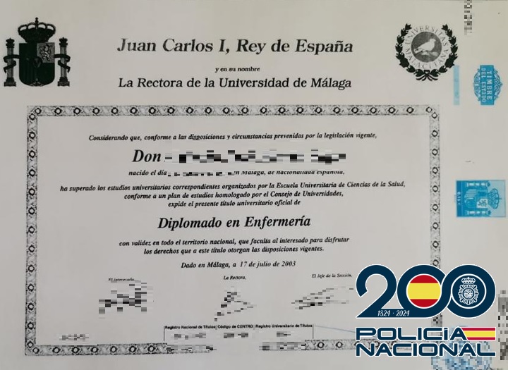 Detenido un falso enfermero que encadenó contratos en la sanidad pública y privada desde la pandemia aportando documentos fraudulentos