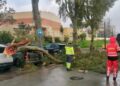 Bomberos trabajan en más de una veintena de incidencias por el temporal en Málaga