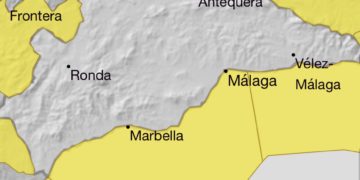 La Aemet confirma alerta por vientos de hasta 70 km/h este domingo en la Costa del Sol