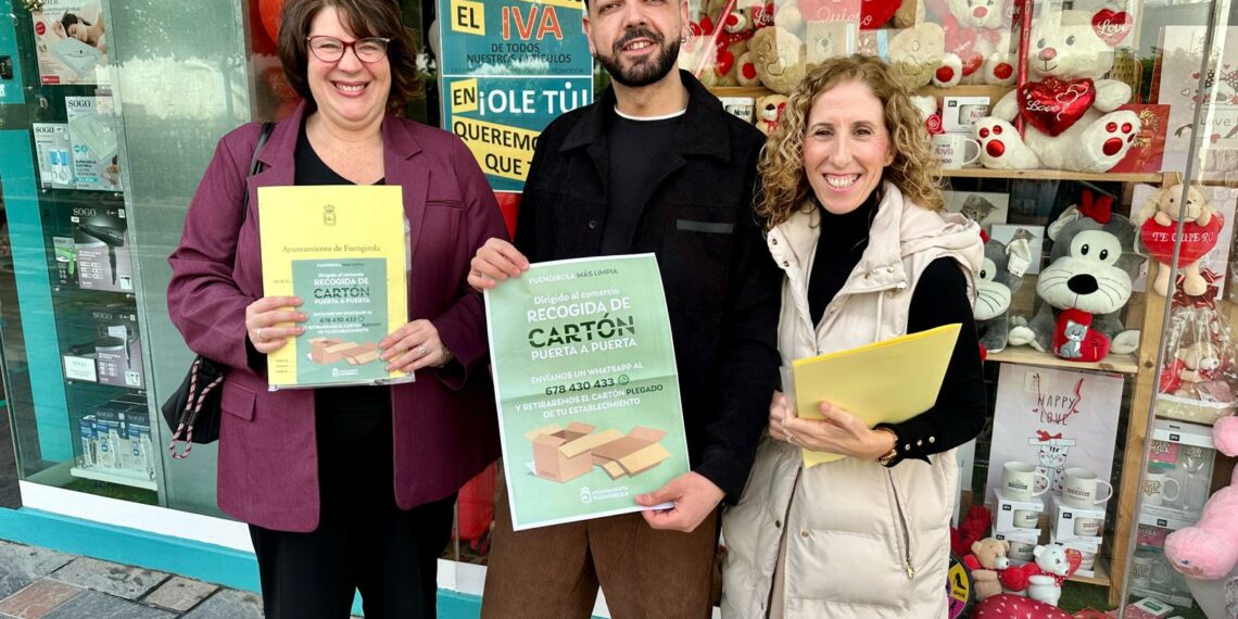 El Ayuntamiento recuerda a los comercios de Fuengirola que tienen disponible el servicio gratuito de recogida de cartón puerta a puerta
