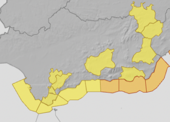La Costa del Sol, en aviso amarillo hasta el miércoles por fuertes vientos
