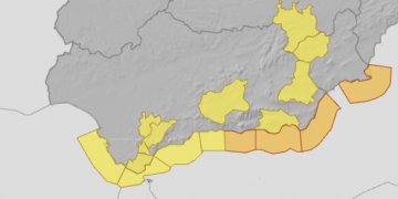 La Costa del Sol, en aviso amarillo hasta el miércoles por fuertes vientos