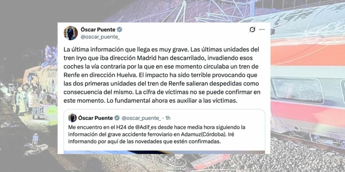 Óscar Puente: «La última información que llega es muy grave, no se puede confirmar la cifra de víctimas»
