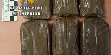 La Guardia Civil detiene a dos personas por delito contra la salud pública en un hotel de Mijas