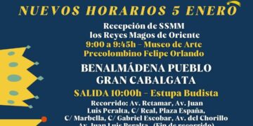 Benalmádena adelanta y reorganiza la visita de los Reyes Magos por la previsión de lluvias