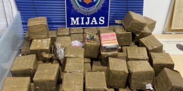 Tiroteo en Mijas: intervenidos unos 75 kilos de hachís y detenidas dos personas