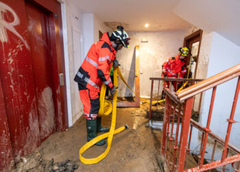 El CPB y los equipos de conservación de Diputación realizan 35 intervenciones desde ayer domingo por las fuertes lluvias