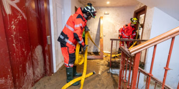 El CPB y los equipos de conservación de Diputación realizan 35 intervenciones desde ayer domingo por las fuertes lluvias