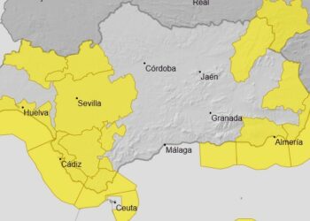 Una nueva borrasca vuelve a activar los avisos amarillos por lluvias y vientos en Andalucía