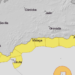 Aviso amarillo hoy por fenómenos costeros en toda la Costa del Sol