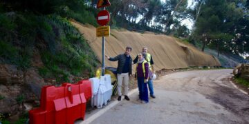 La carretera del Chorradero de Marbella volverá a abrirse la próxima semana tras estabilizar el talud