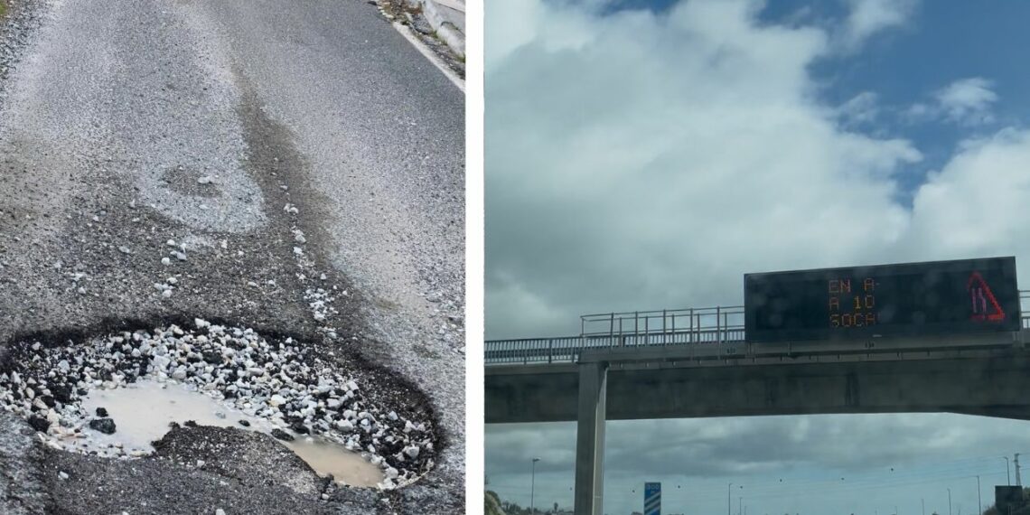 “¿Dónde está la seguridad?”: conductores estallan por los socavones y el deterioro de la A-7 en la Costa del Sol