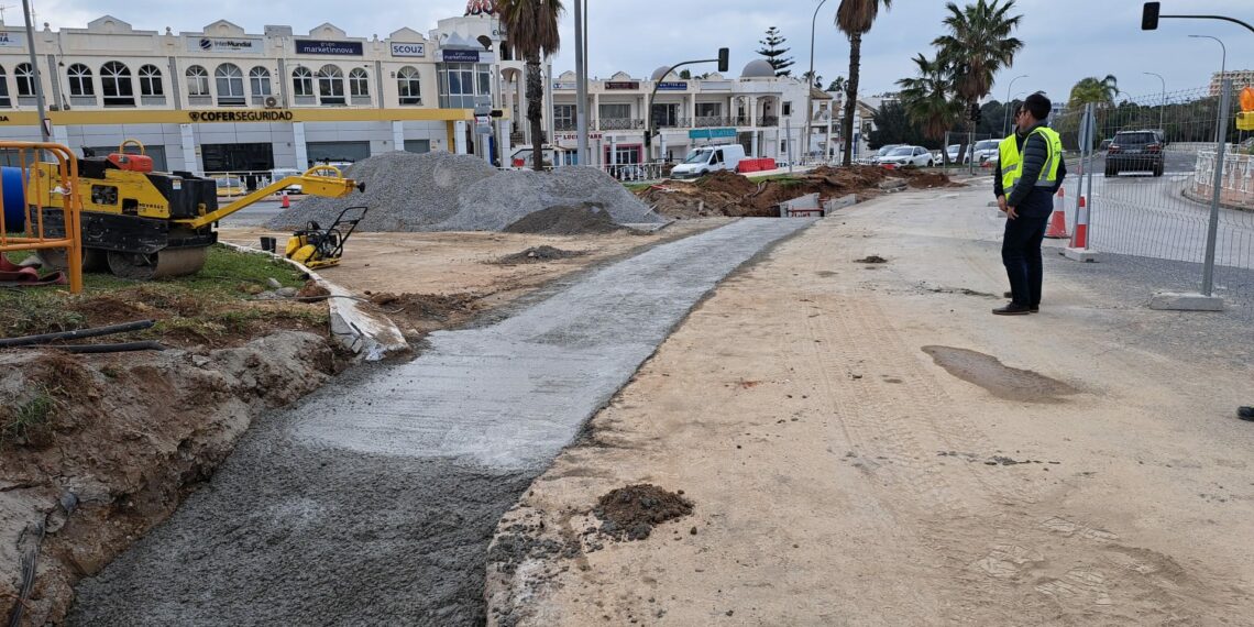 Avanzan las obras de la autovía del agua a su paso por Torremolinos hacia la avenida Alcalde Miguel Escalona  Quesada