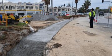 Avanzan las obras de la autovía del agua a su paso por Torremolinos hacia la avenida Alcalde Miguel Escalona  Quesada