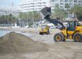 Obras de urgencia en las playas de Marbella tras los graves daños de los temporales