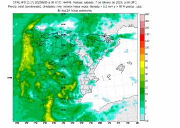 La borrasca Marta cogerá el testigo de Leonardo para seguir azotando a Andalucía