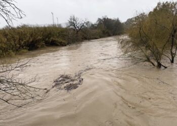 Así están los ríos de Málaga debido al temporal Leonardo