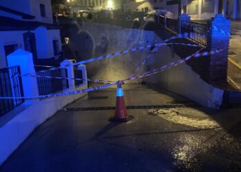 Cortadas varias carreteras y caminos tras una intensa noche de lluvias en Casares