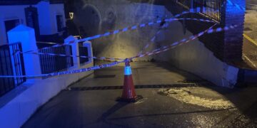 Cortadas varias carreteras y caminos tras una intensa noche de lluvias en Casares