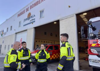 Un grupo de Bomberos de Fuengirola se desplaza a Ronda para ayudar en las labores de emergencia