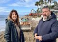 Mijas ejecuta ya la obra de reconstrucción del tramo de Senda Litoral en El Capricho derribado por los temporales