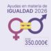Diputación lanza una convocatoria de ayudas de 350.000 euros en igualdad de género para asociaciones de mujeres y ayuntamientos