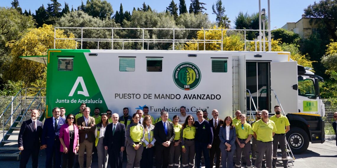 Antonio Sanz presenta en Benahavís un nuevo Puesto de Mando Avanzado para emergencias único en Europa