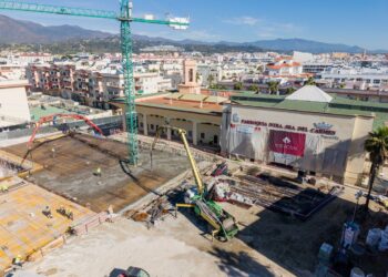Llega a su recta final la construcción de la estructura del nuevo aparcamiento público en El Carmen, una de las actuaciones más complejas
