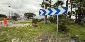 Finalizan los trabajos de mejora en la seguridad de la rotonda de ‘Las Hormigas’, en la A-7, a la altura de Arroyo Vaquero