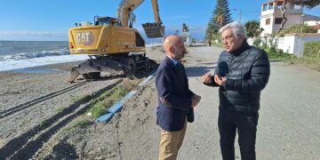 El Gobierno inicia el lunes las obras de emergencia en las playas de Málaga tras el tren de borrascas