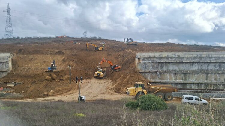 Fotos de las obras hace dos semanas.