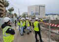 Estudiantes de Ingeniería de Granada visitan las obras del bulevar de Estepona para conocer sus retos técnicos