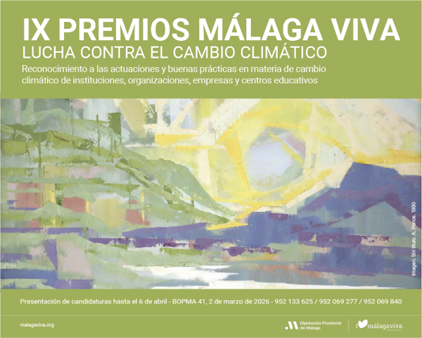 Diputación abre el plazo de los Premios Málaga Viva para reconocer buenas prácticas contra el cambio climático