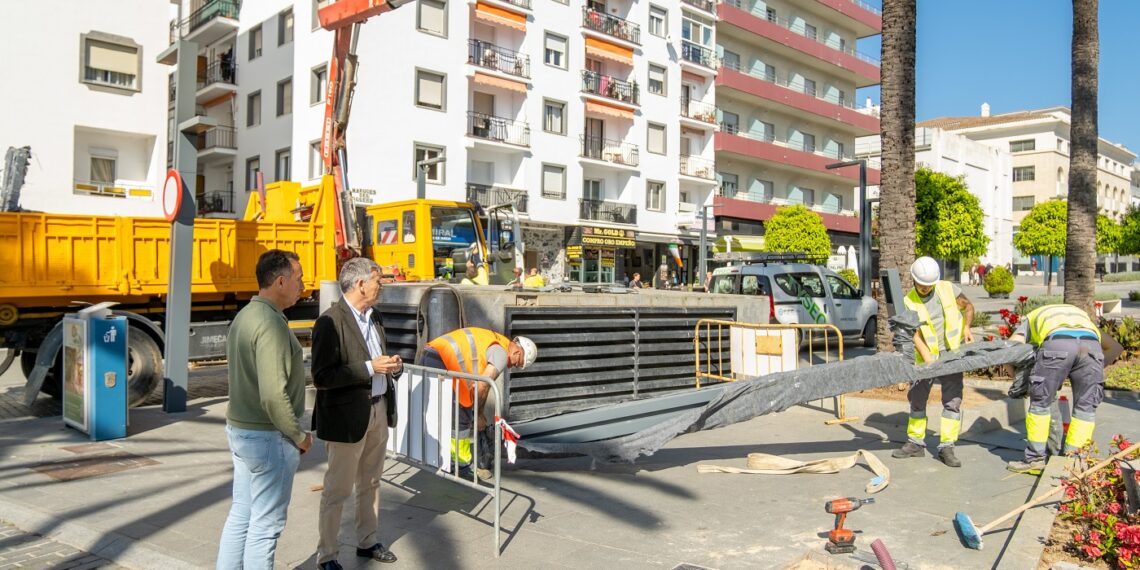 Renovado el alumbrado en la avenida Marqués del Duero con once nuevas farolas y nueve proyectores LED