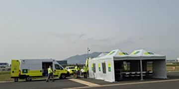 La Junta evalúa los mecanismos de respuesta ante un accidente aéreo con un simulacro en Málaga