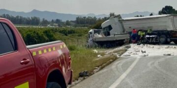 Un fallecido y un herido en un accidente de tráfico en la A-357 en Pizarra
