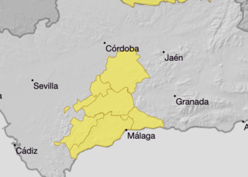 Vuelven los avisos amarillos a la Costa del Sol: Aemet prevé lluvias y tormentas para este miércoles