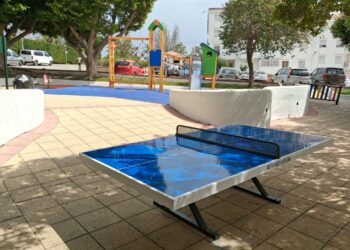 El Ayuntamiento comienza a crear espacios deportivos de tenis de mesa en diferentes puntos de la ciudad