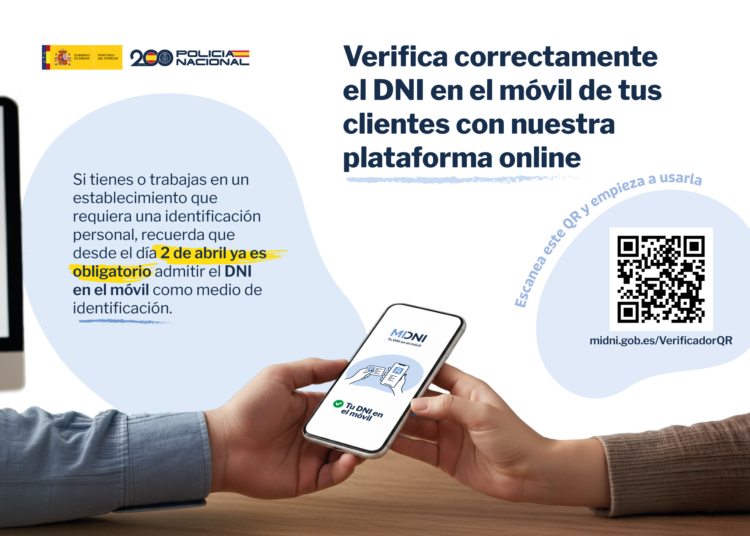 La aplicación MiDNI permite a los ciudadanos identificarse con la garantía de la Policía Nacional