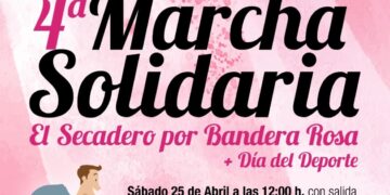 Secadero se tiñe de rosa con la IV Marcha Solidaria a favor de la lucha contra el cáncer