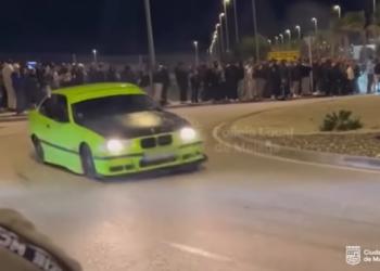 Imponen 13 denuncias por conducción temeraria, una de ellas penal, en una concentración sin permiso