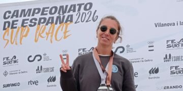 La manilveña Vicky Sánchez, en lo más alto del paddle surf nacional