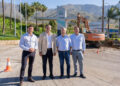 García Urbano visita las obras de mejora del Camino de Los Pedregales
