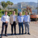 García Urbano visita las obras de mejora del Camino de Los Pedregales