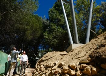 La obra del centro de usos múltiples junto a la ermita del Calvario alcanza el 30 por ciento de su ejecución