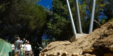 La obra del centro de usos múltiples junto a la ermita del Calvario alcanza el 30 por ciento de su ejecución